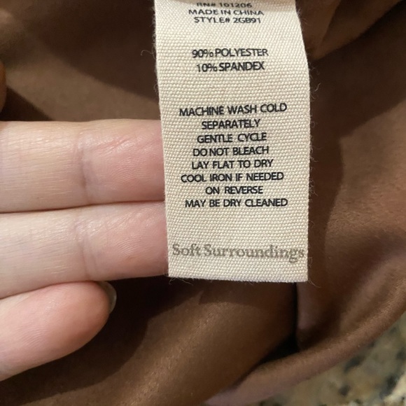 Soft Surroundings Drape Faux Suede Jacket - Picture 5 of 12